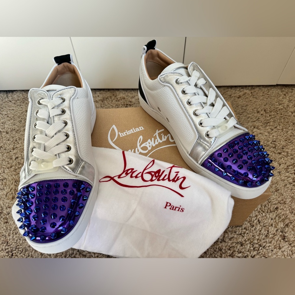Brand new Christian louboutin louis junior spikes flat size 42.5